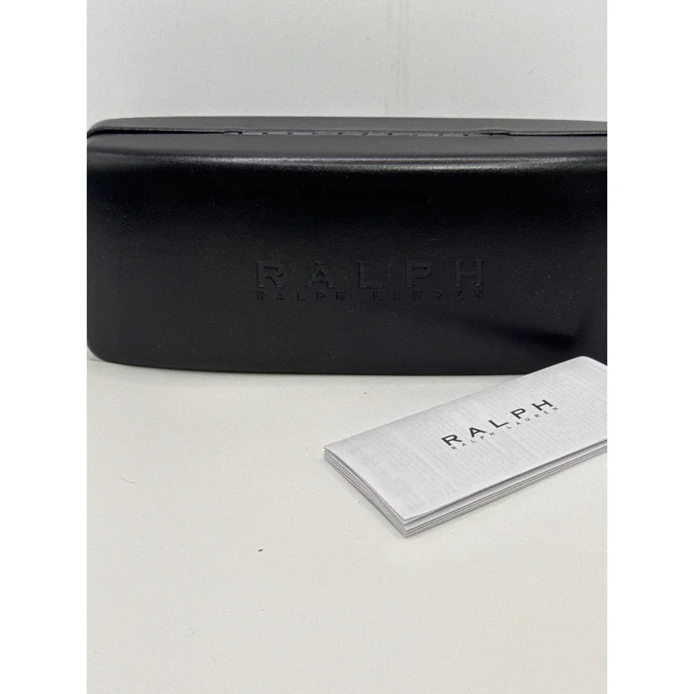 Ralph Ralph Lauren‎ Black Hard Clamshell Eyeglass Case with Paperwork